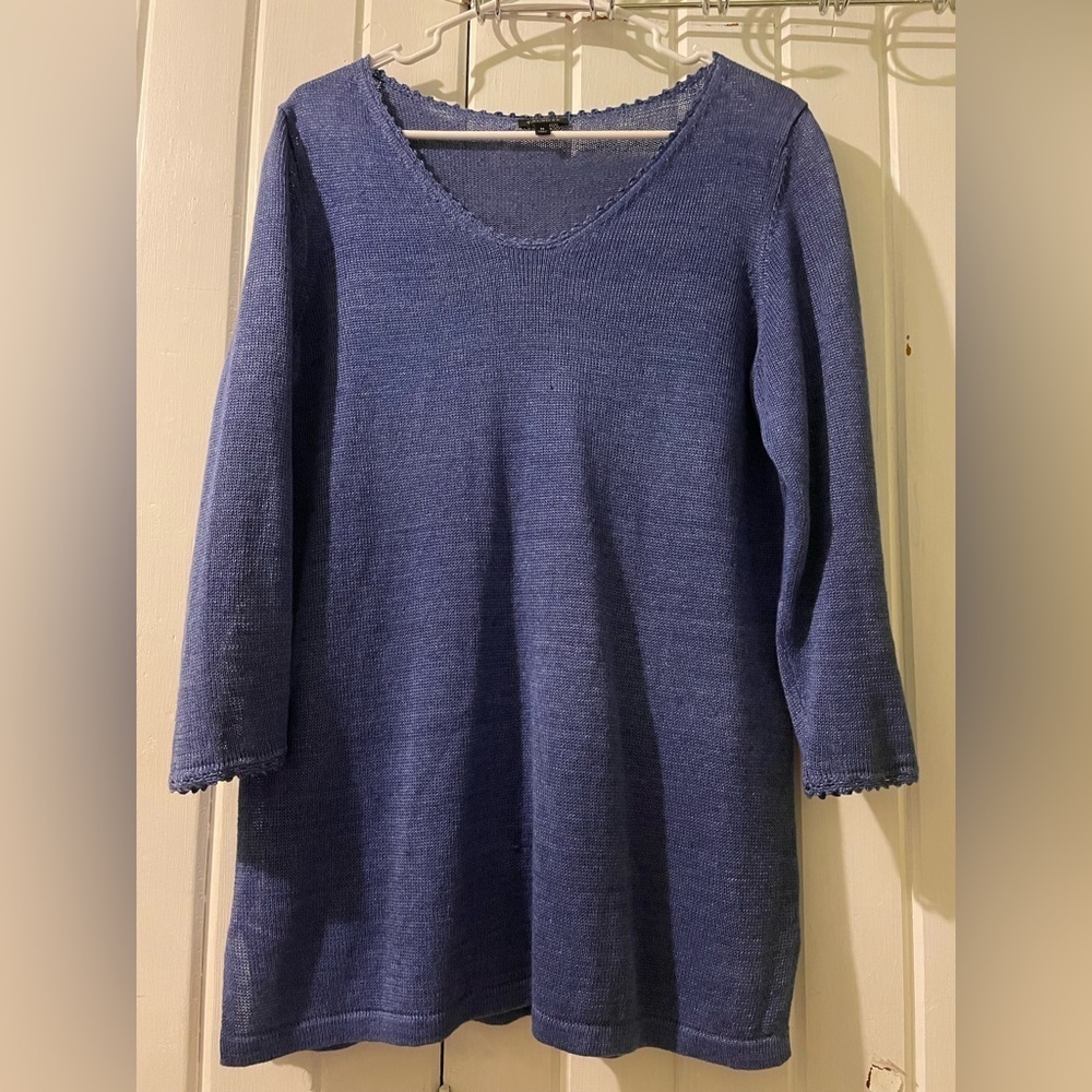 Talbots 100% linen sweater-medium NWOT